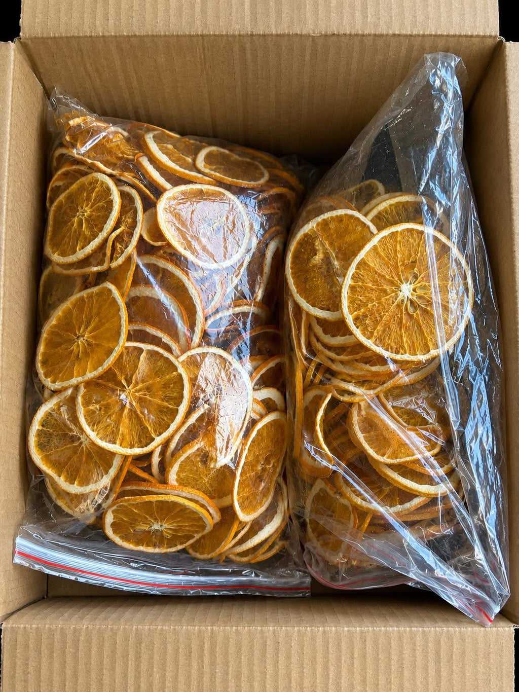 Bulk dried oranges