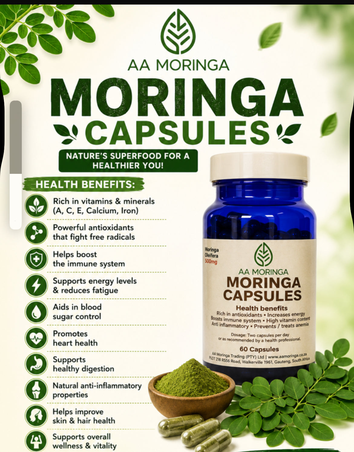 Moringa capsules